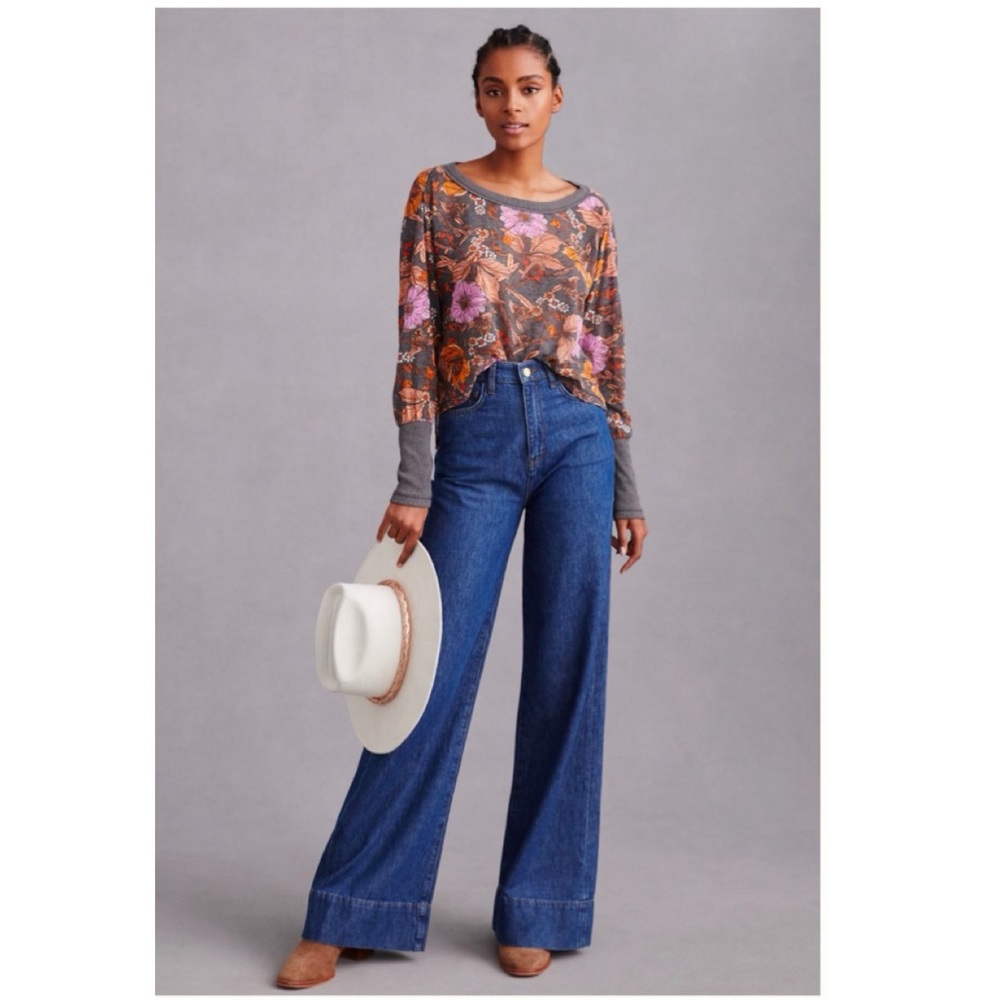 Anthropologie Pilcro Spliced Graphic Tee